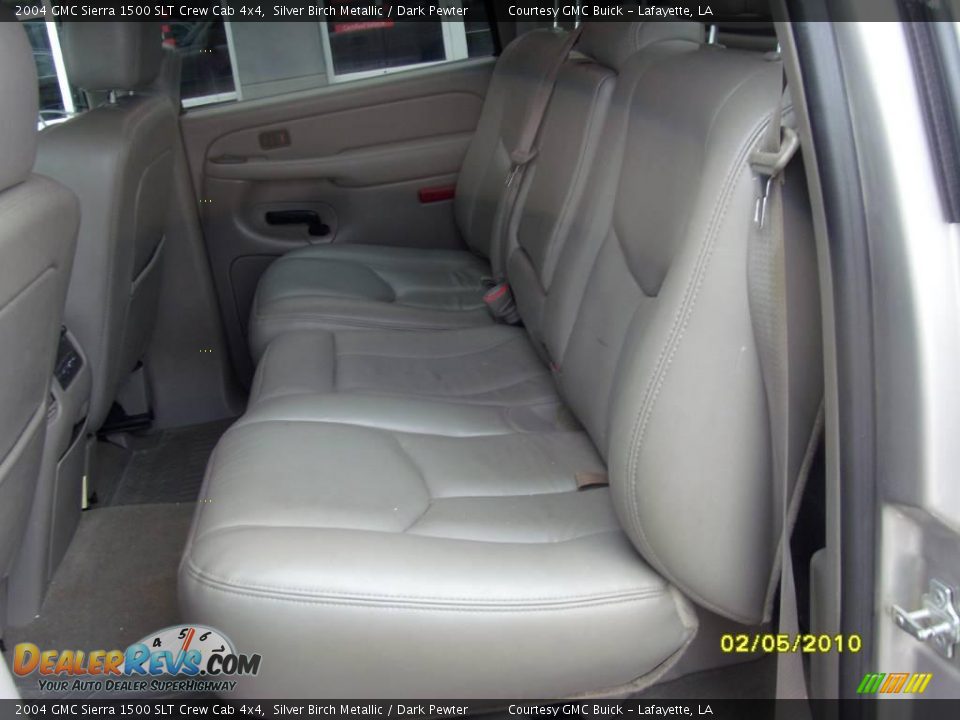 2004 GMC Sierra 1500 SLT Crew Cab 4x4 Silver Birch Metallic / Dark Pewter Photo #14