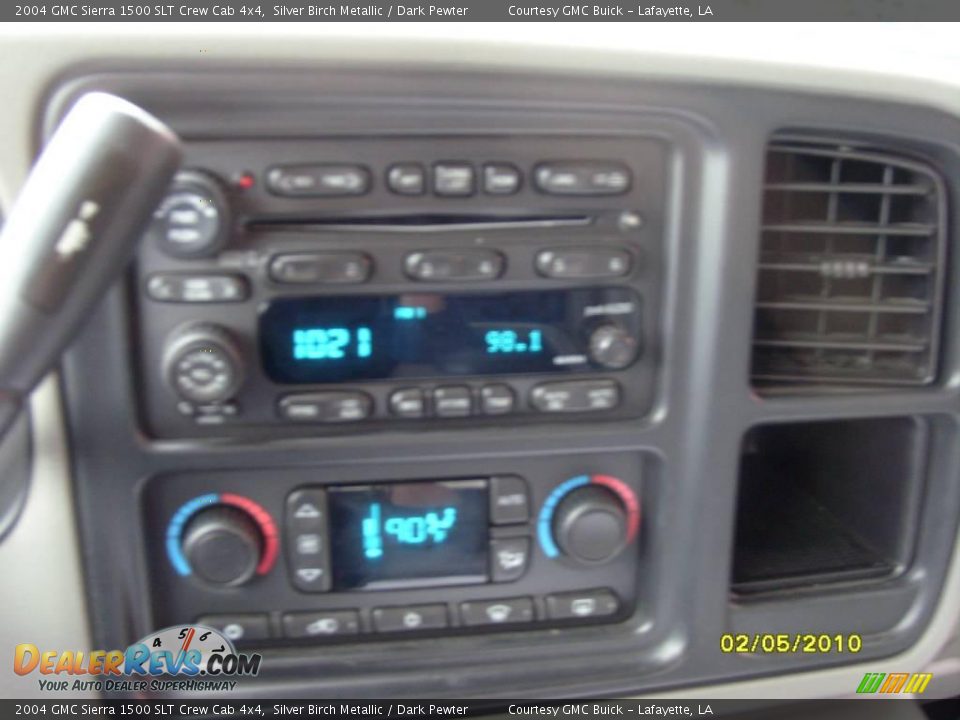 2004 GMC Sierra 1500 SLT Crew Cab 4x4 Silver Birch Metallic / Dark Pewter Photo #19