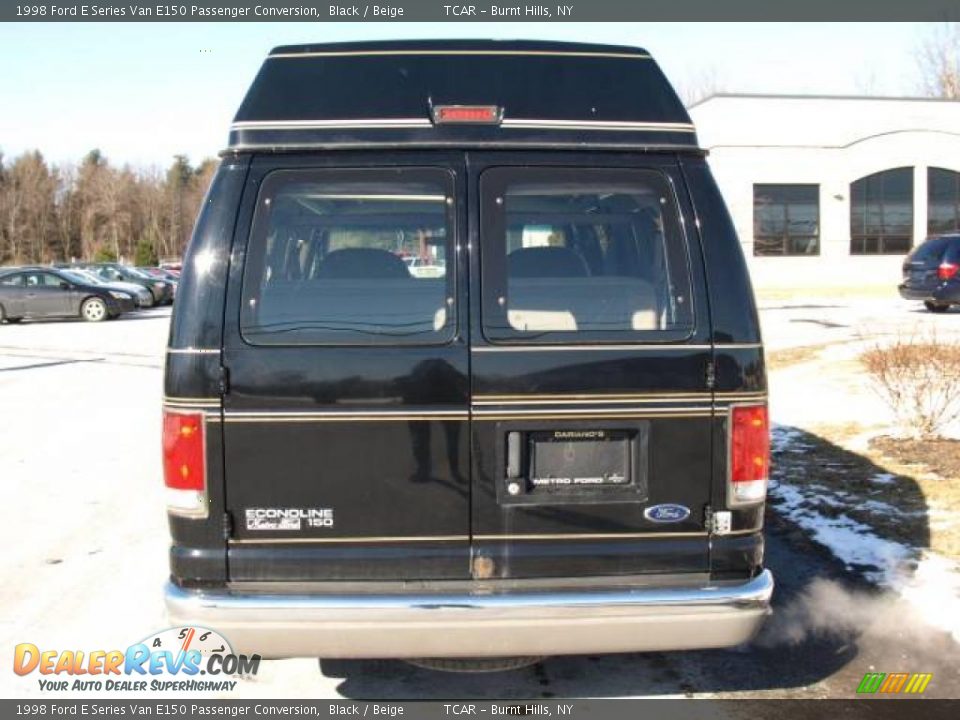 1998 Ford E Series Van E150 Passenger Conversion Black / Beige Photo #5