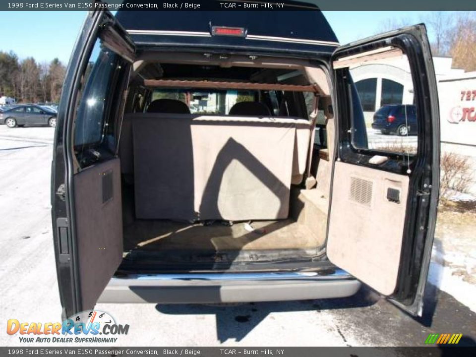 1998 Ford E Series Van E150 Passenger Conversion Black / Beige Photo #6