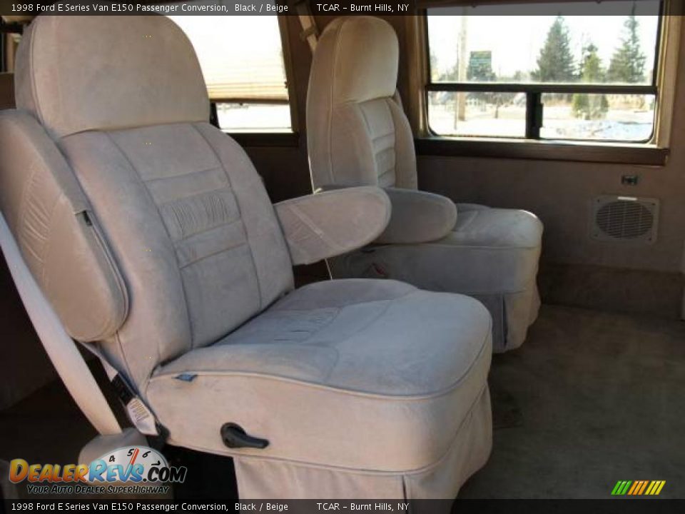 1998 Ford E Series Van E150 Passenger Conversion Black / Beige Photo #11