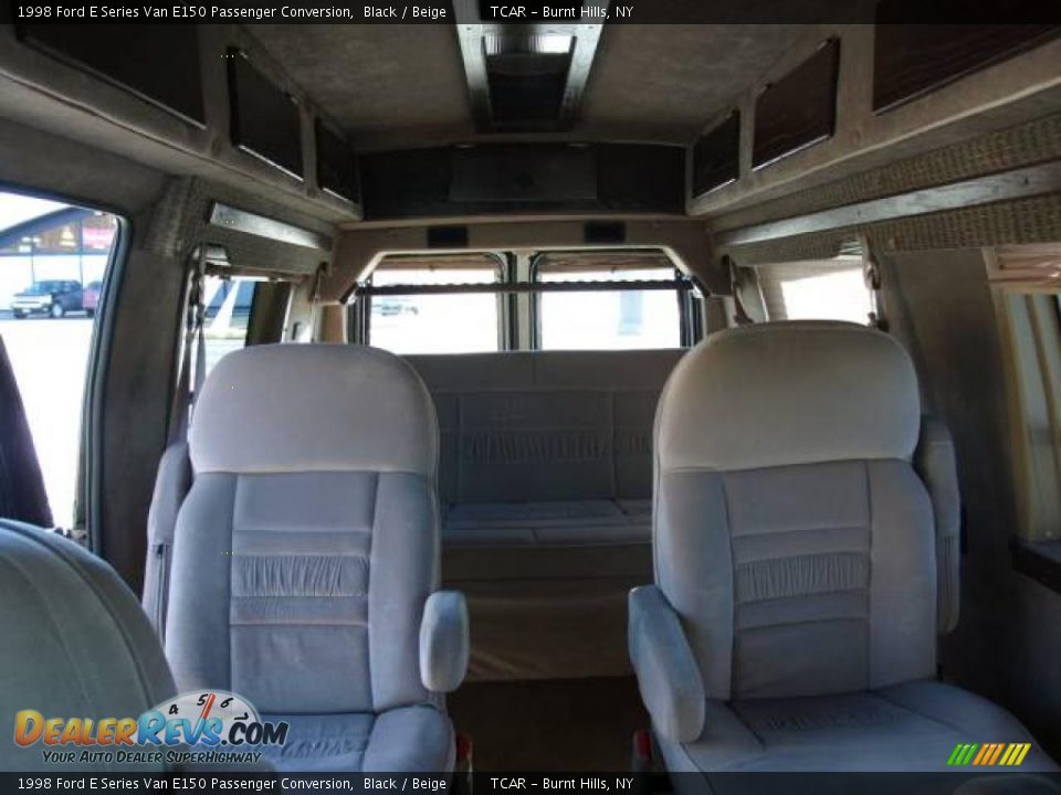 1998 Ford E Series Van E150 Passenger Conversion Black / Beige Photo #12