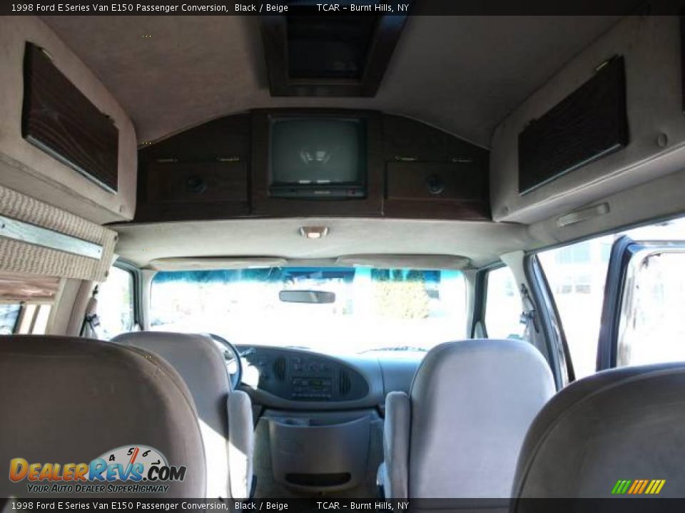 1998 Ford E Series Van E150 Passenger Conversion Black / Beige Photo #13