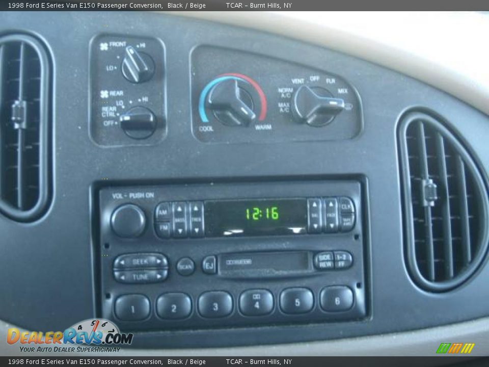 1998 Ford E Series Van E150 Passenger Conversion Black / Beige Photo #14