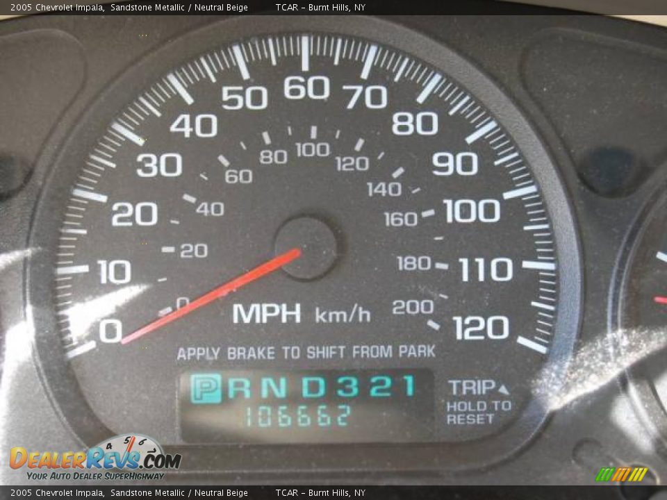 2005 Chevrolet Impala Sandstone Metallic / Neutral Beige Photo #12