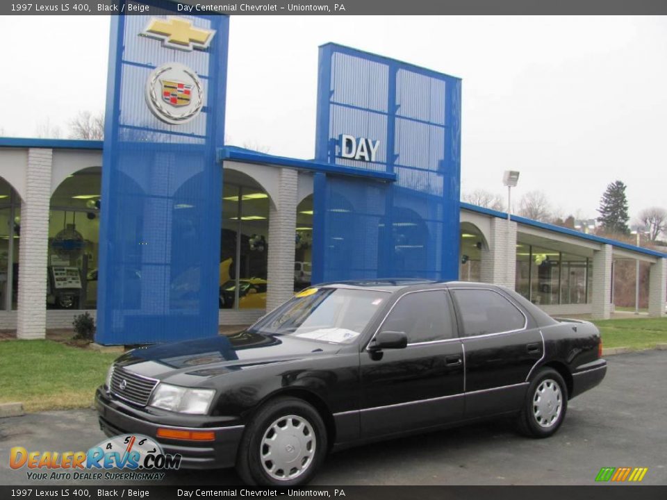 1997 Lexus LS 400 Black / Beige Photo #1