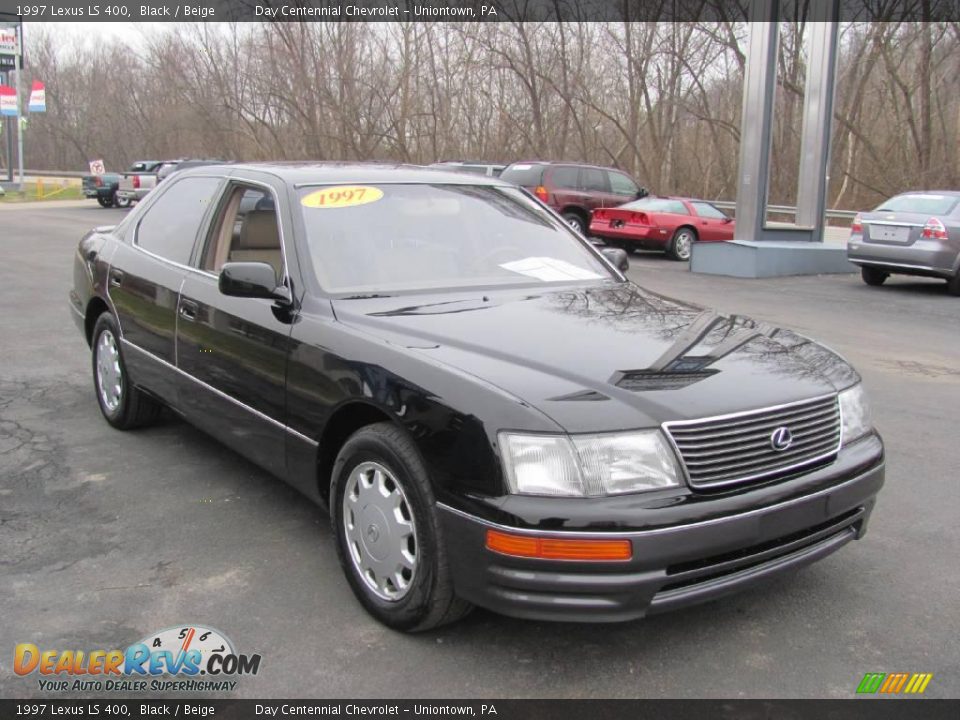 1997 Lexus LS 400 Black / Beige Photo #6
