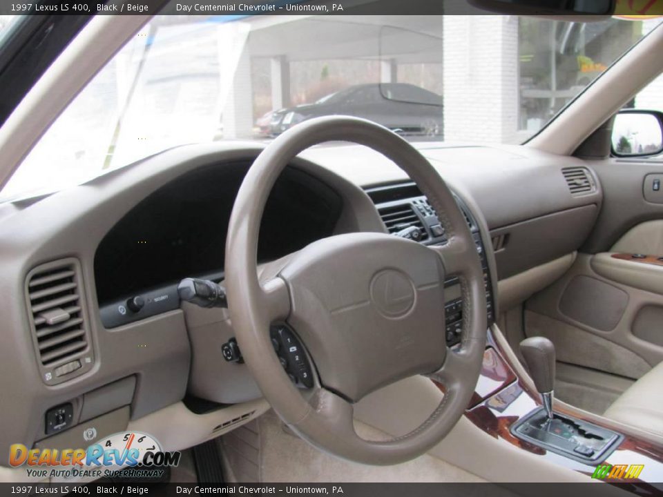 1997 Lexus LS 400 Black / Beige Photo #8