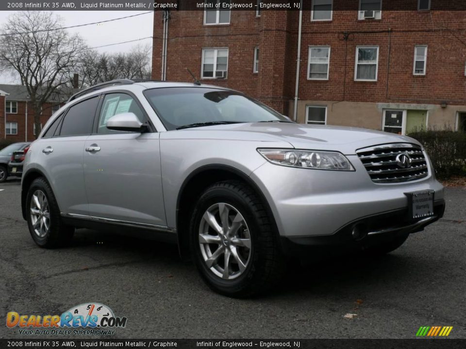 2008 Infiniti FX 35 AWD Liquid Platinum Metallic / Graphite Photo #3