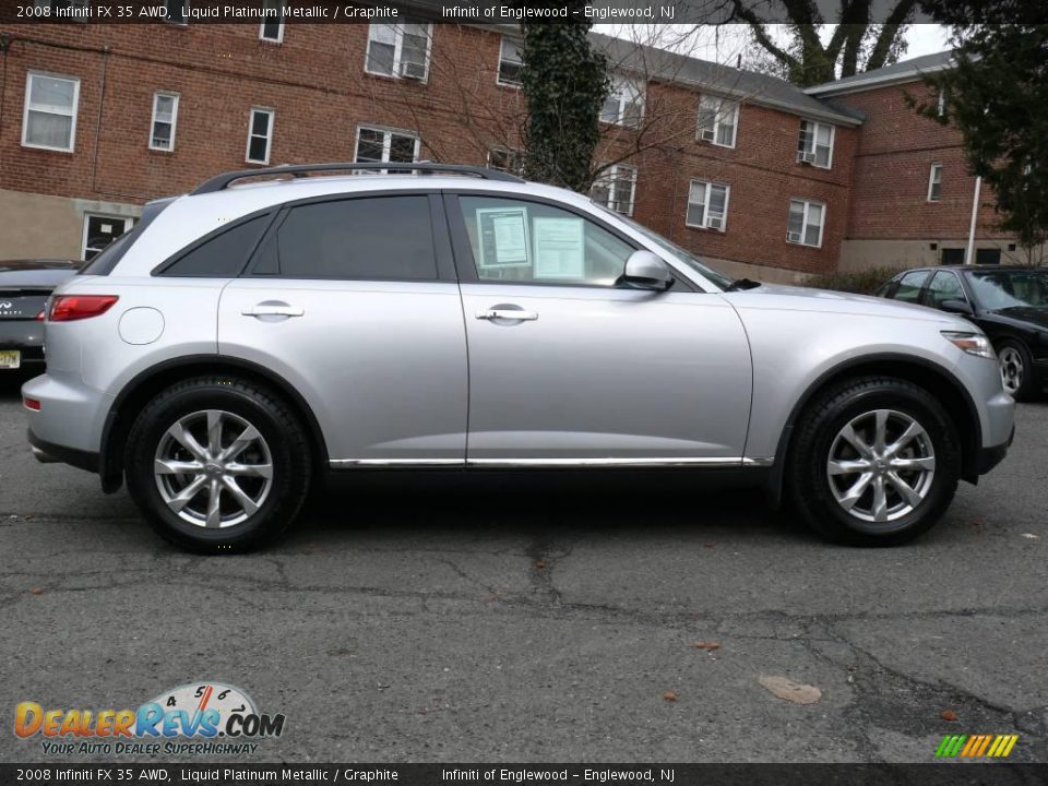 2008 Infiniti FX 35 AWD Liquid Platinum Metallic / Graphite Photo #4