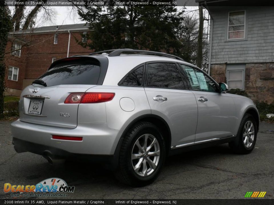 2008 Infiniti FX 35 AWD Liquid Platinum Metallic / Graphite Photo #5