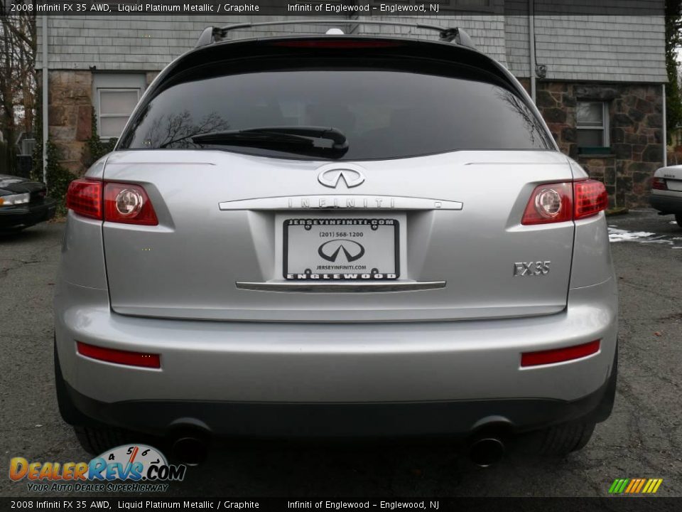 2008 Infiniti FX 35 AWD Liquid Platinum Metallic / Graphite Photo #6