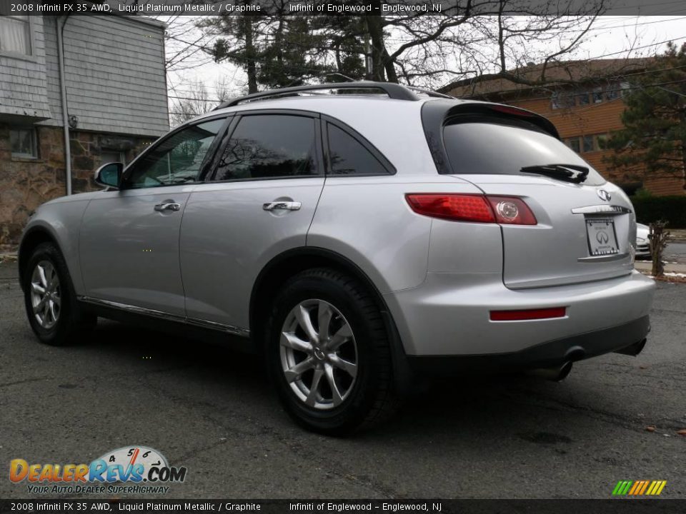 2008 Infiniti FX 35 AWD Liquid Platinum Metallic / Graphite Photo #7