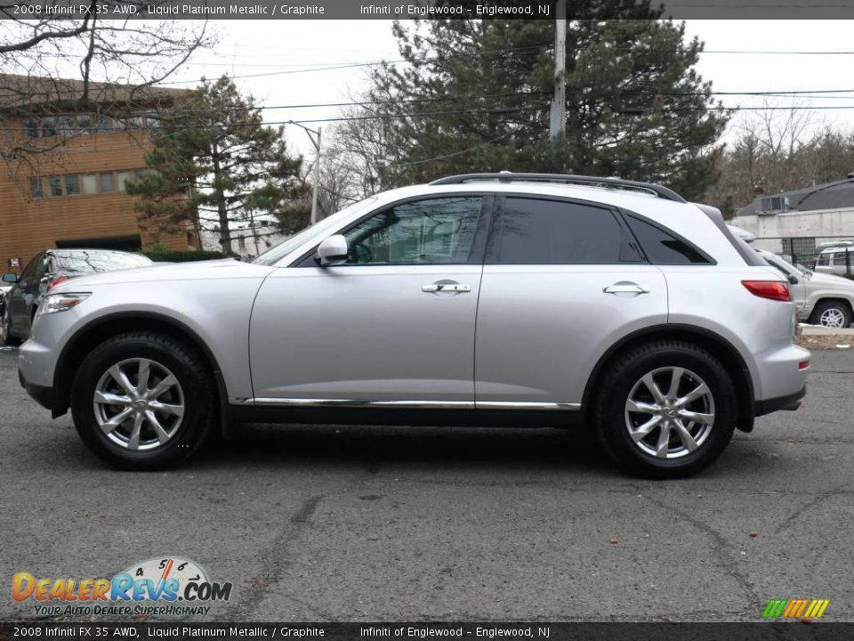2008 Infiniti FX 35 AWD Liquid Platinum Metallic / Graphite Photo #8