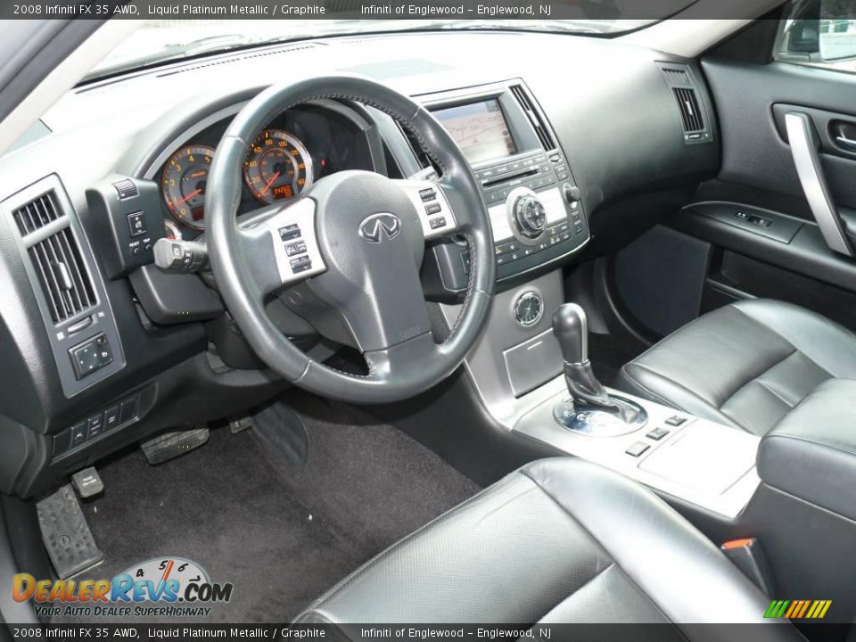 2008 Infiniti FX 35 AWD Liquid Platinum Metallic / Graphite Photo #10