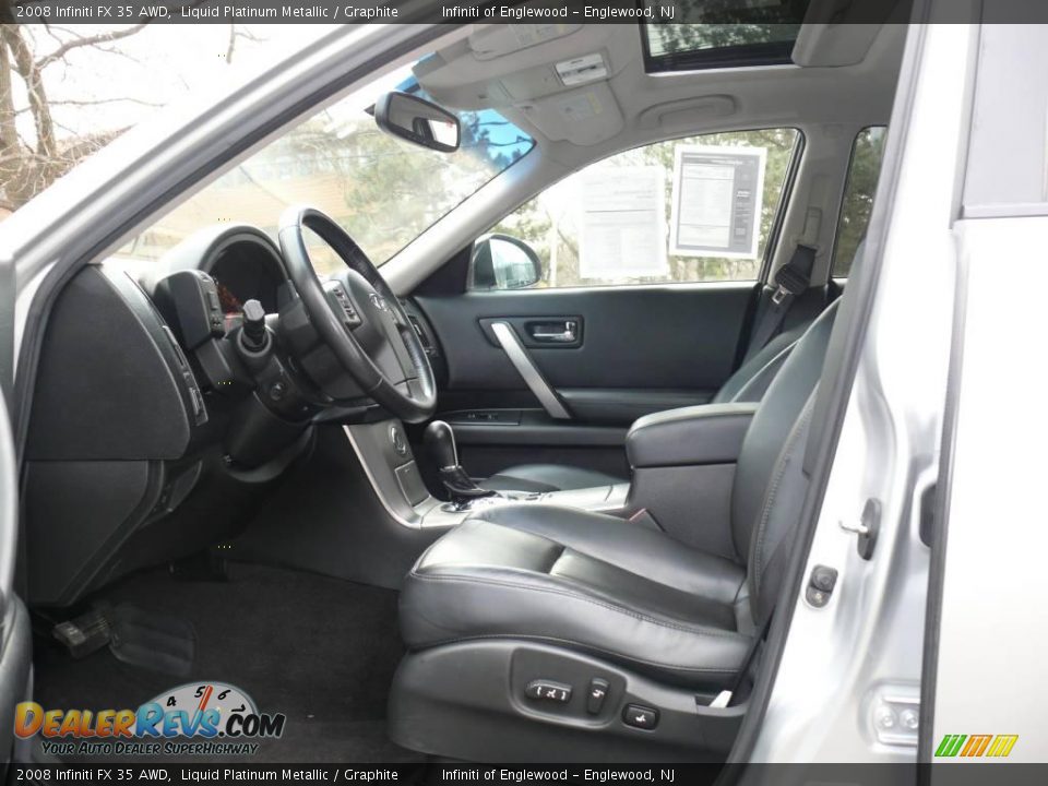 2008 Infiniti FX 35 AWD Liquid Platinum Metallic / Graphite Photo #12
