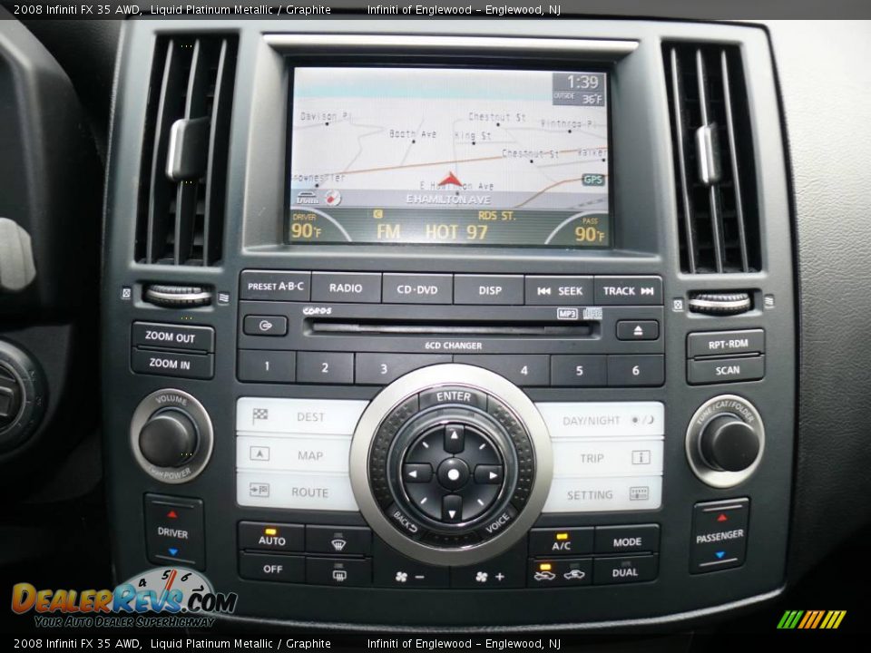 2008 Infiniti FX 35 AWD Liquid Platinum Metallic / Graphite Photo #16