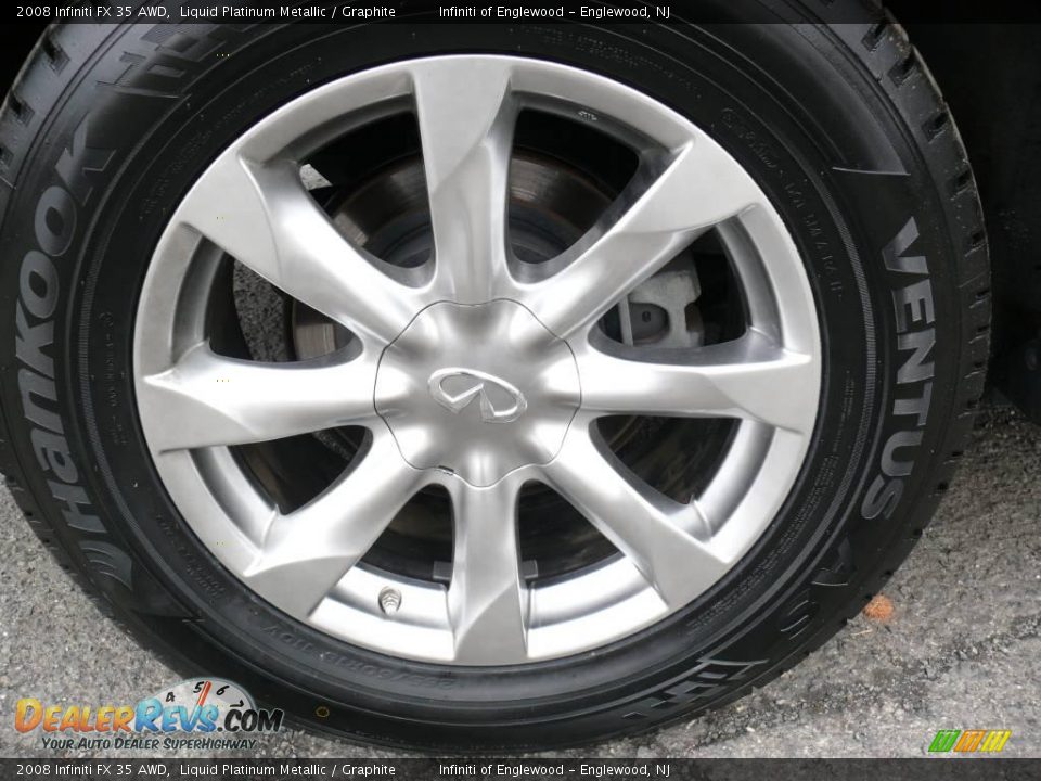 2008 Infiniti FX 35 AWD Liquid Platinum Metallic / Graphite Photo #26