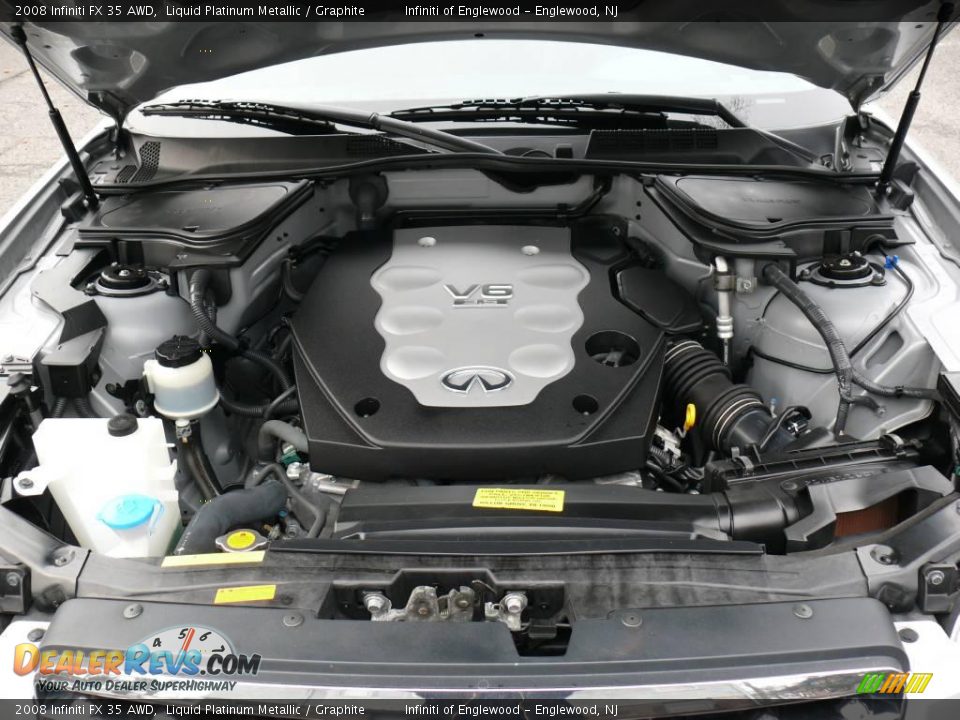 2008 Infiniti FX 35 AWD Liquid Platinum Metallic / Graphite Photo #28