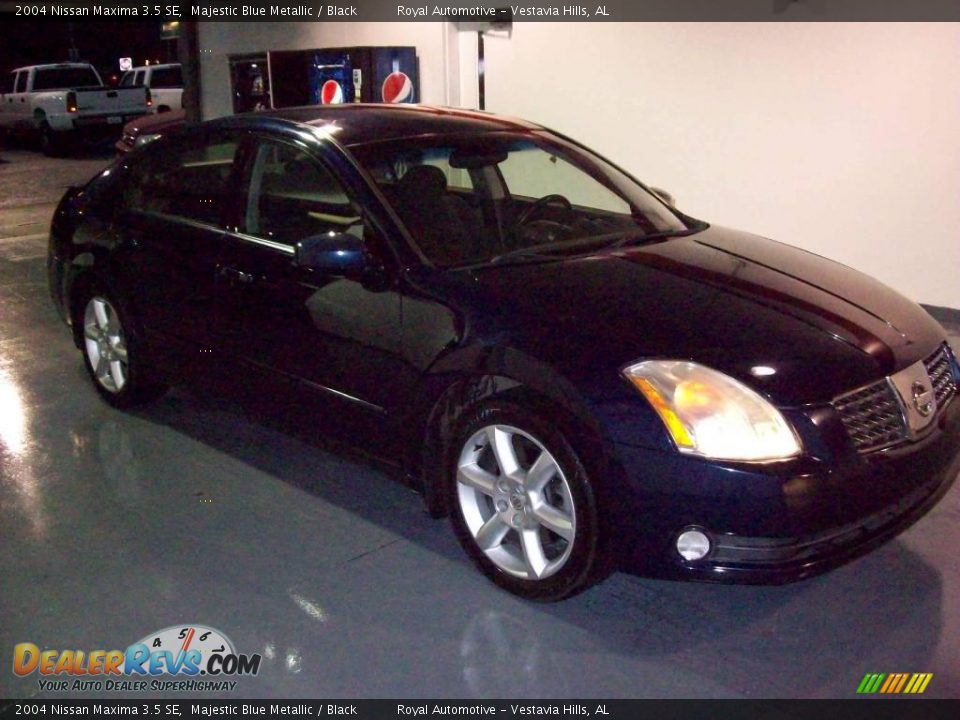 2004 Nissan Maxima 3.5 SE Majestic Blue Metallic / Black Photo #1