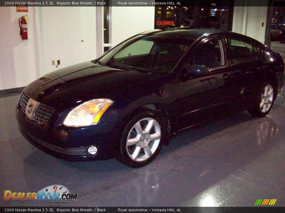 2004 Nissan Maxima 3.5 SE Majestic Blue Metallic / Black Photo #3
