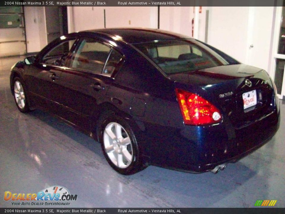 2004 Nissan Maxima 3.5 SE Majestic Blue Metallic / Black Photo #4