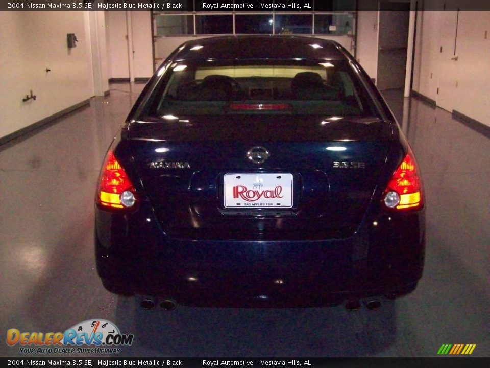 2004 Nissan Maxima 3.5 SE Majestic Blue Metallic / Black Photo #5