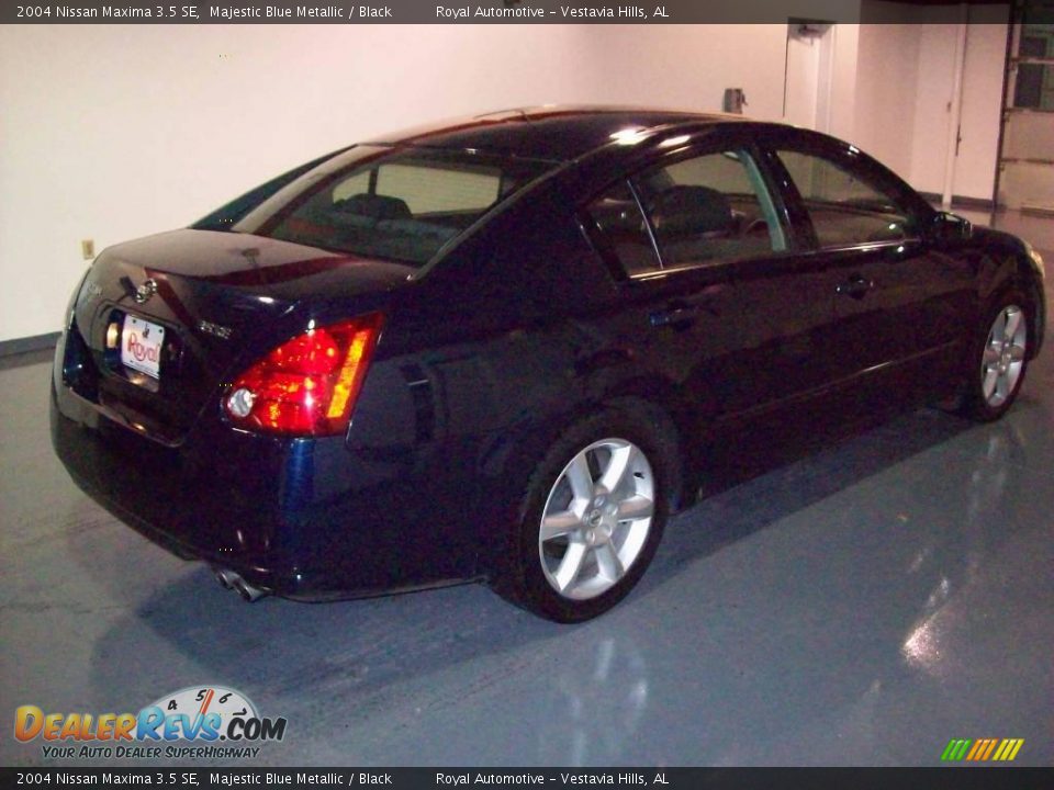 2004 Nissan Maxima 3.5 SE Majestic Blue Metallic / Black Photo #6