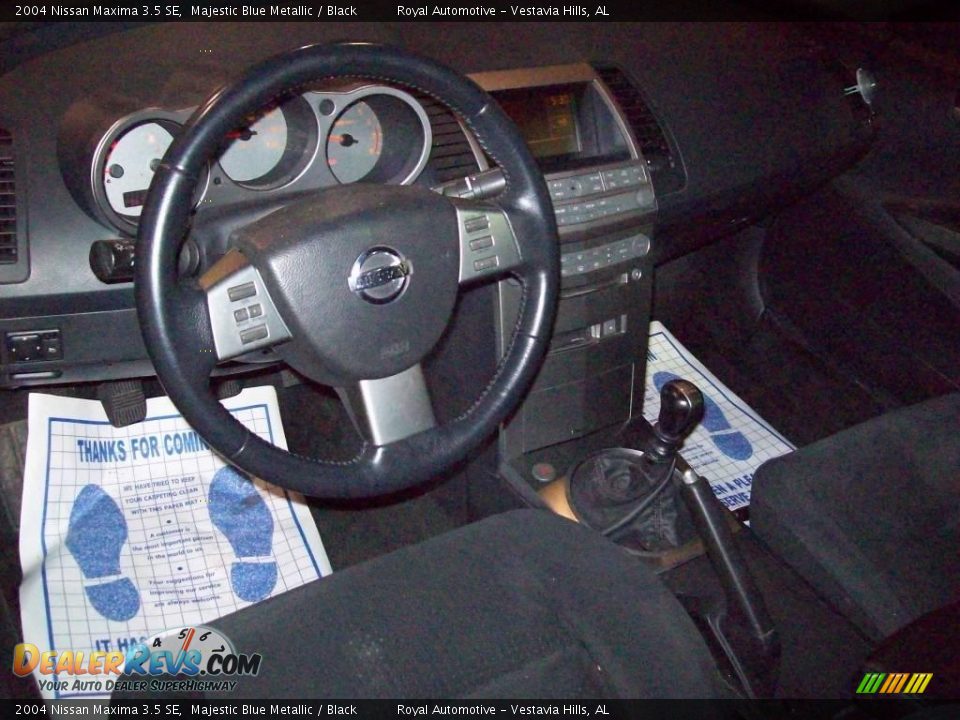 2004 Nissan Maxima 3.5 SE Majestic Blue Metallic / Black Photo #12