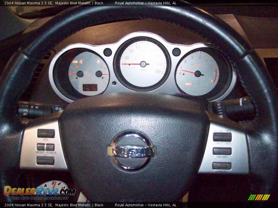 2004 Nissan Maxima 3.5 SE Majestic Blue Metallic / Black Photo #14