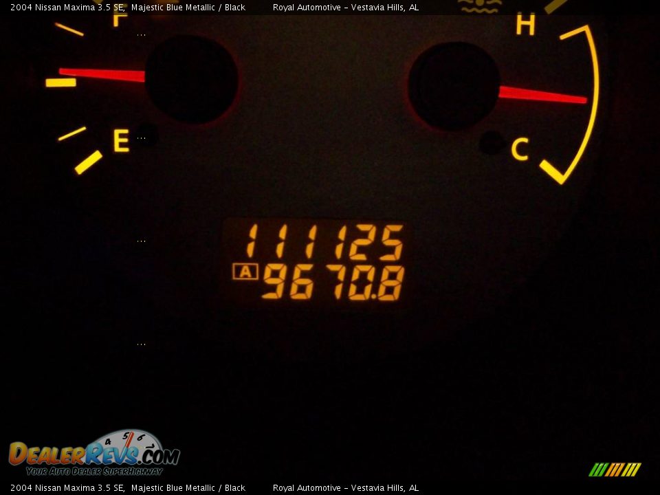 2004 Nissan Maxima 3.5 SE Majestic Blue Metallic / Black Photo #15