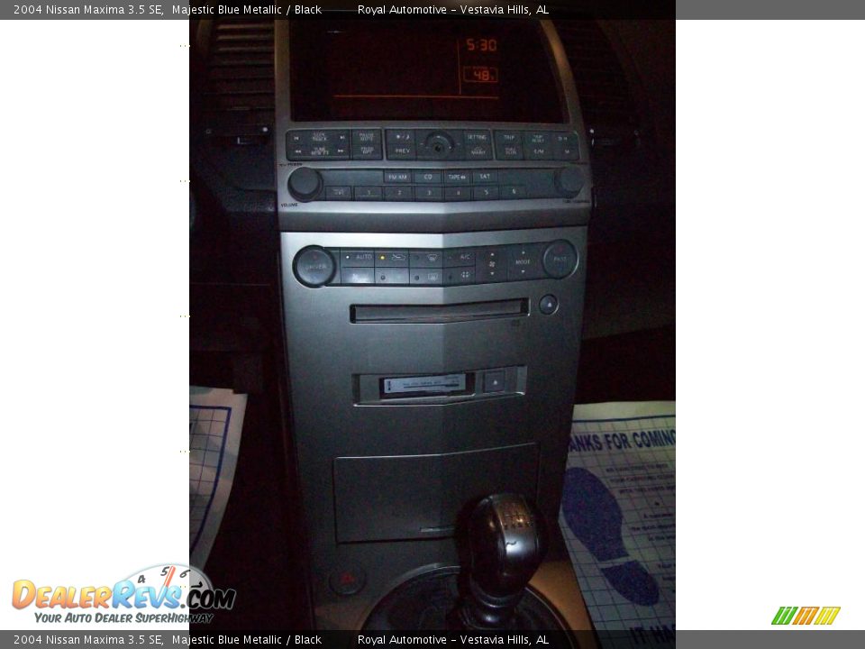 2004 Nissan Maxima 3.5 SE Majestic Blue Metallic / Black Photo #16