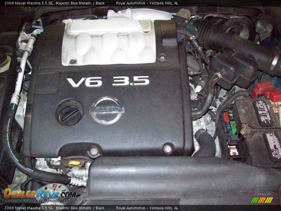 2004 Nissan Maxima 3.5 SE Majestic Blue Metallic / Black Photo #28