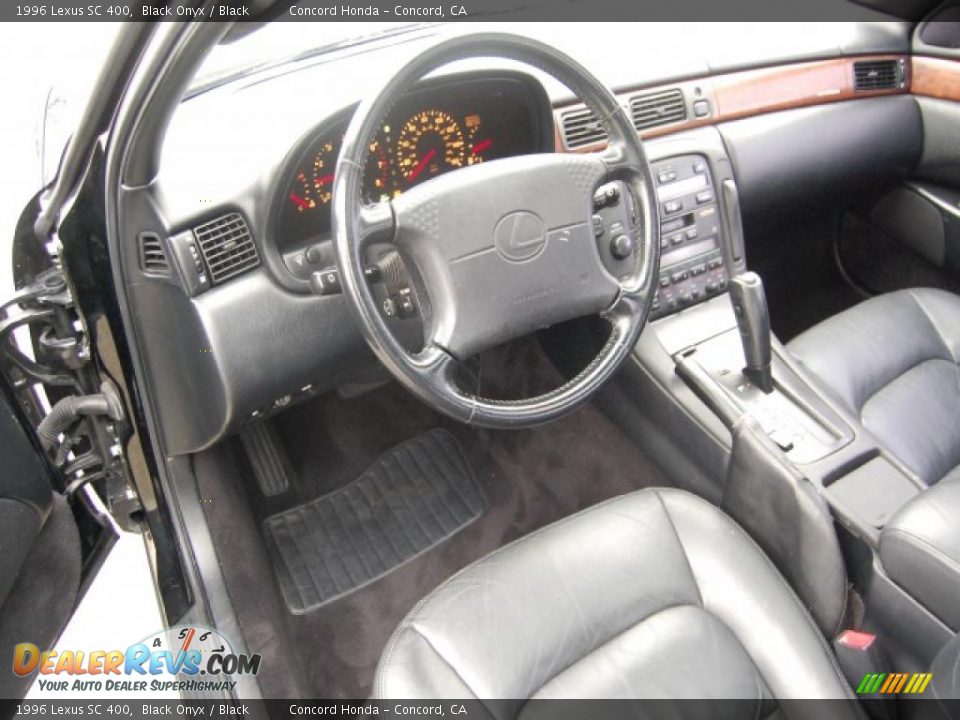 1996 Lexus SC 400 Black Onyx / Black Photo #12