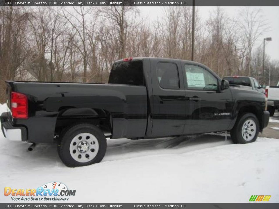 2010 Chevrolet Silverado 1500 Extended Cab Black / Dark Titanium Photo #4