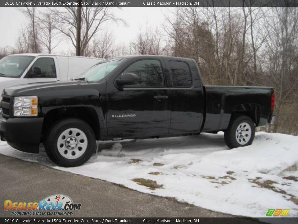 2010 Chevrolet Silverado 1500 Extended Cab Black / Dark Titanium Photo #5