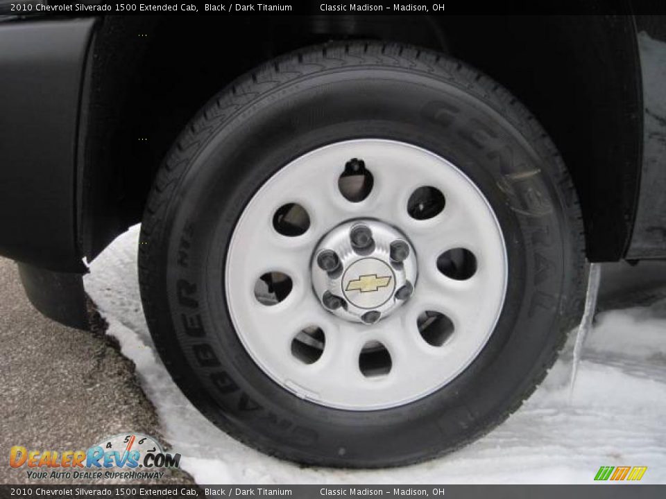 2010 Chevrolet Silverado 1500 Extended Cab Black / Dark Titanium Photo #6