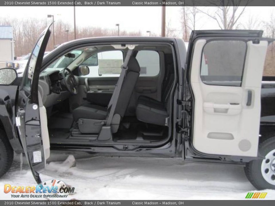 2010 Chevrolet Silverado 1500 Extended Cab Black / Dark Titanium Photo #11