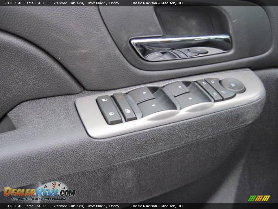 2010 GMC Sierra 1500 SLE Extended Cab 4x4 Onyx Black / Ebony Photo #6