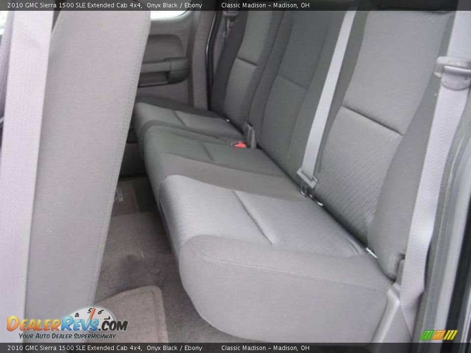 2010 GMC Sierra 1500 SLE Extended Cab 4x4 Onyx Black / Ebony Photo #11