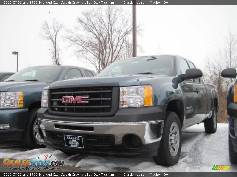 2010 GMC Sierra 1500 Extended Cab Stealth Gray Metallic / Dark Titanium Photo #1