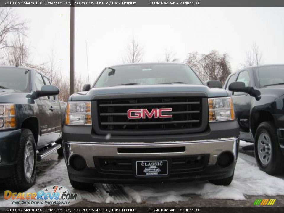 2010 GMC Sierra 1500 Extended Cab Stealth Gray Metallic / Dark Titanium Photo #2