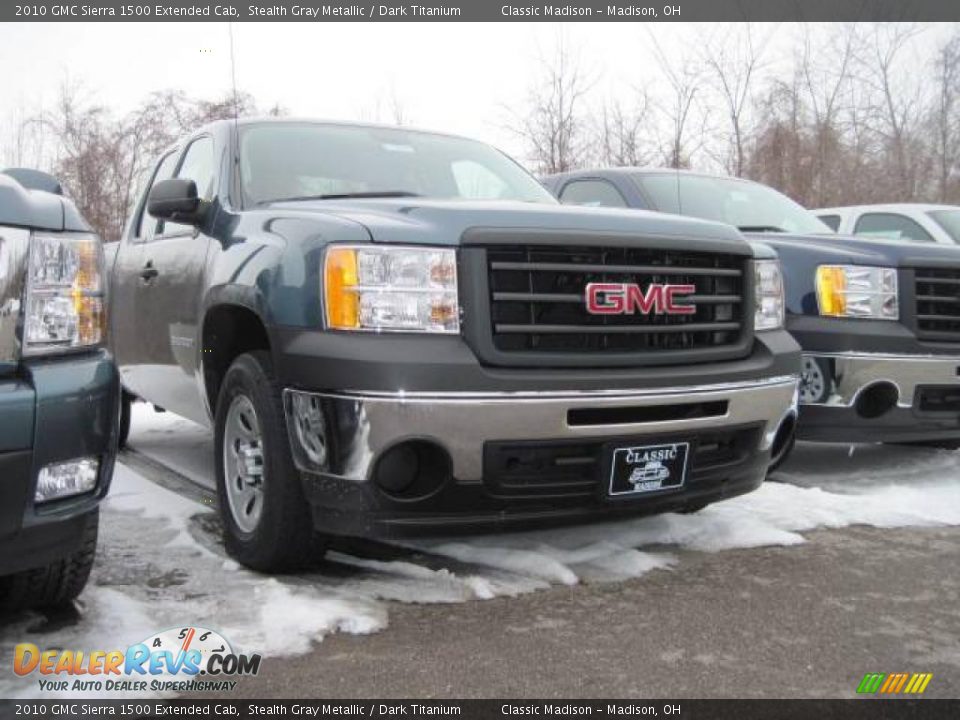 2010 GMC Sierra 1500 Extended Cab Stealth Gray Metallic / Dark Titanium Photo #3