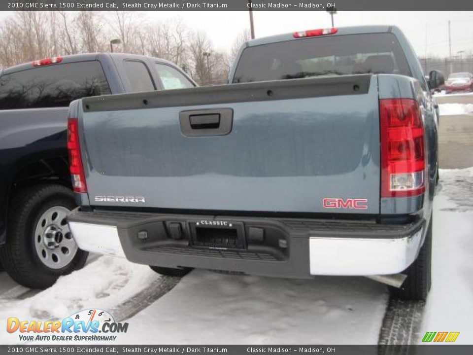 2010 GMC Sierra 1500 Extended Cab Stealth Gray Metallic / Dark Titanium Photo #4