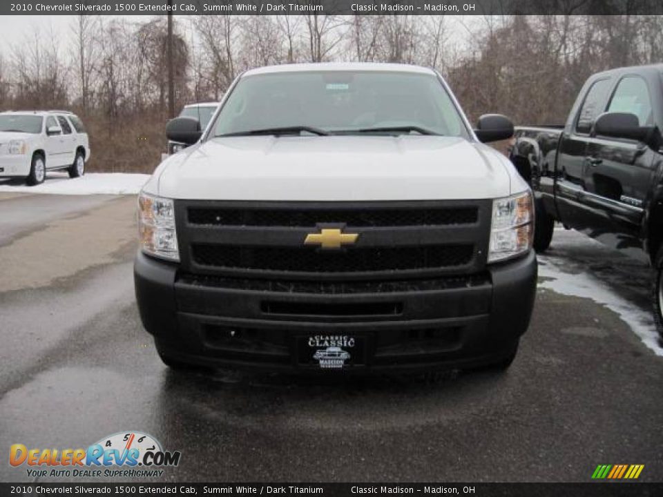 2010 Chevrolet Silverado 1500 Extended Cab Summit White / Dark Titanium Photo #2