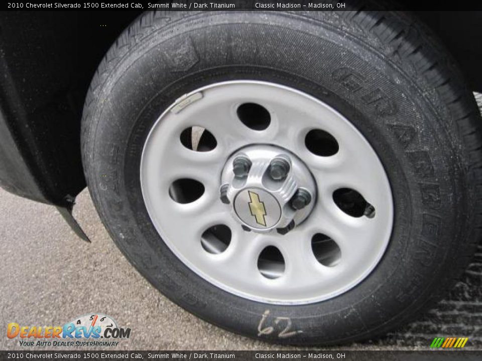 2010 Chevrolet Silverado 1500 Extended Cab Summit White / Dark Titanium Photo #6
