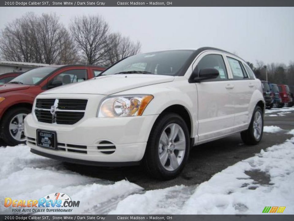 2010 Dodge Caliber SXT Stone White / Dark Slate Gray Photo #1