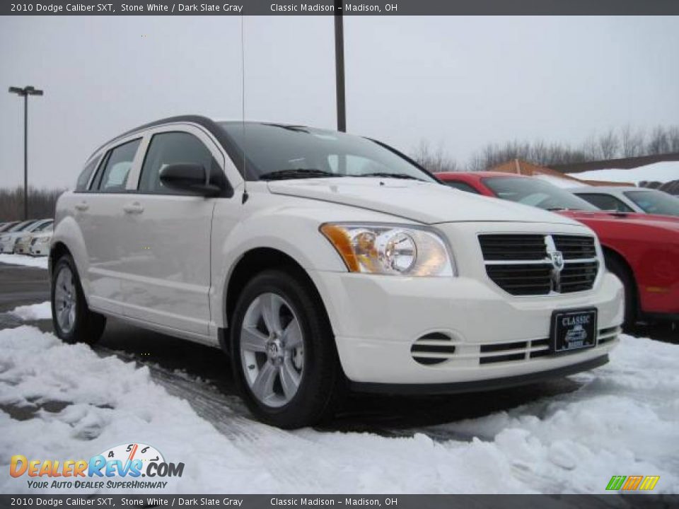 2010 Dodge Caliber SXT Stone White / Dark Slate Gray Photo #3
