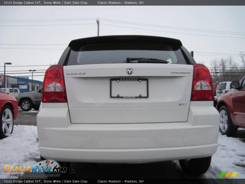 2010 Dodge Caliber SXT Stone White / Dark Slate Gray Photo #4