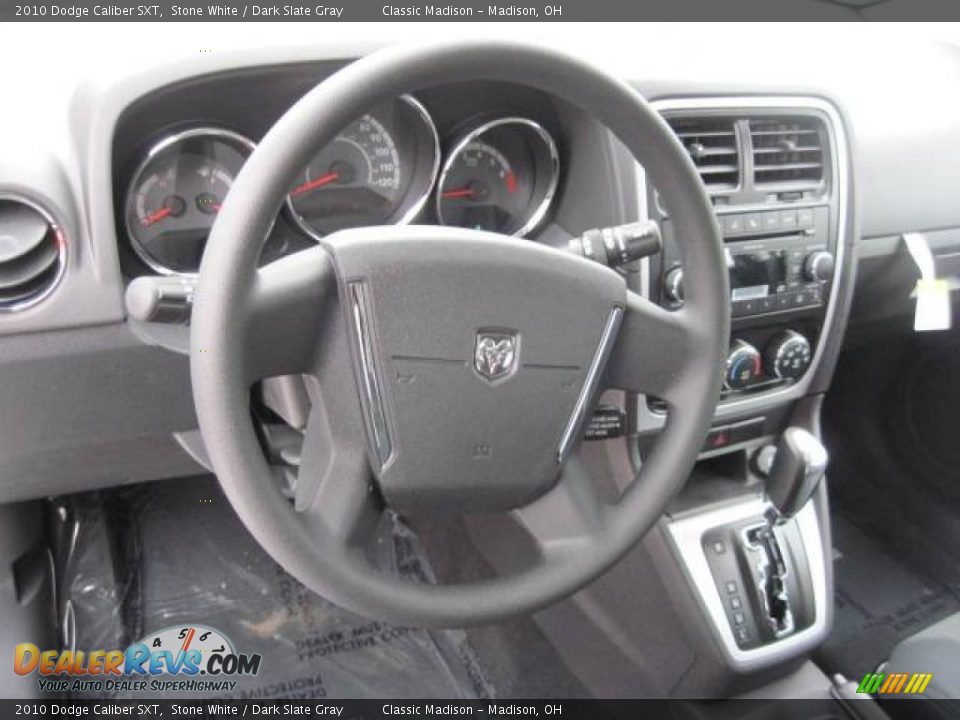 2010 Dodge Caliber SXT Stone White / Dark Slate Gray Photo #9